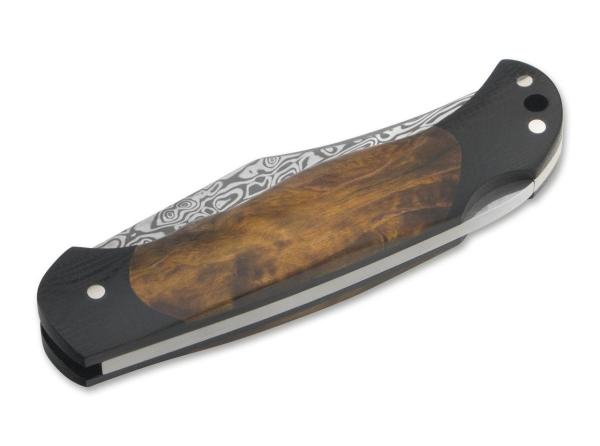 Böker Manufaktur Junior Scout Lightweight Curly Birch Brown Damascus Çakı