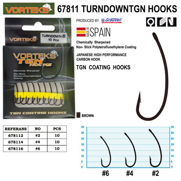 Vorteks  67811 Turndown Tgn  Sazan İğnesi 10 Adet 6