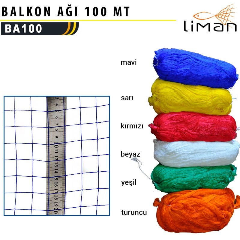 BALKON AĞI 100 MT YEŞİL