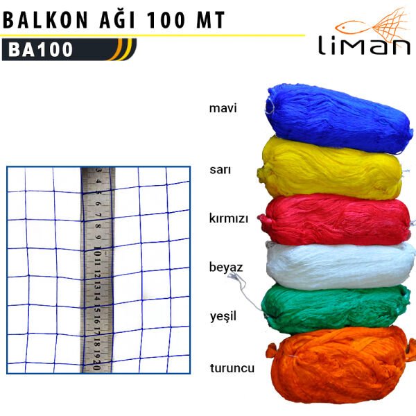 BALKON AĞI 100 MT YEŞİL