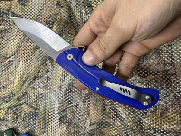 El Yapımı Paslanmaz Mavi Çakı