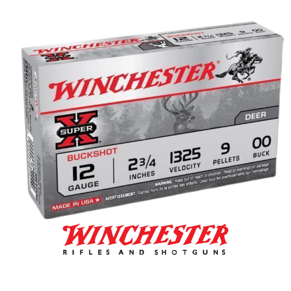 Winchester Super-X Buckshot 9 Pellets 12 Kalibre Av Fişeği
