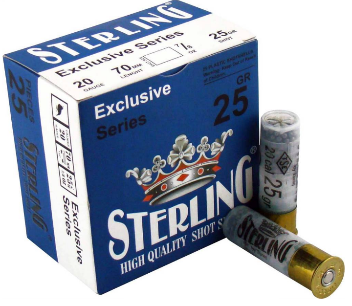 Sterling 25 Gram 20 Kalibre Av Fişeği
