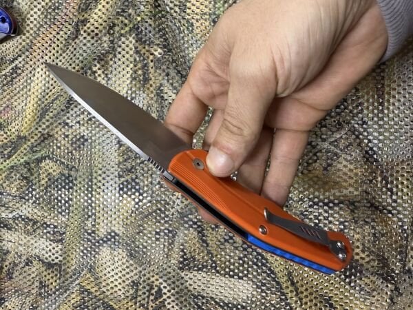 El Yapımı Paslanmaz Turuncu Çakı