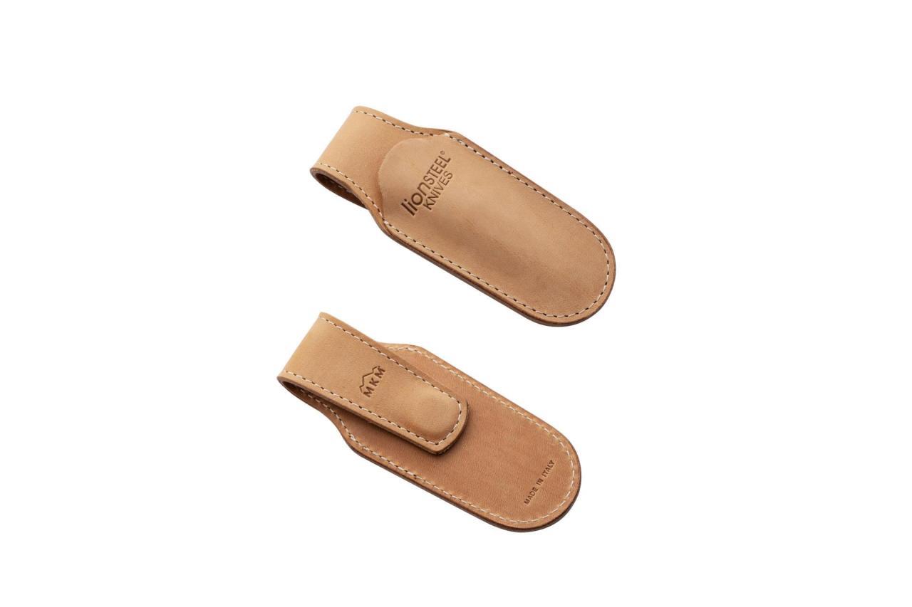 Lionsteel Vertical leather sheath with magnet sand colour Kılıf