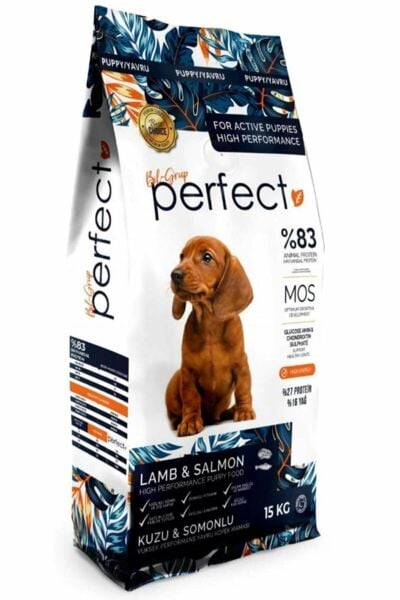 Perfect Yavru Köpek Maması Kuzu Etli Somunlu Pirinçli 15 kg