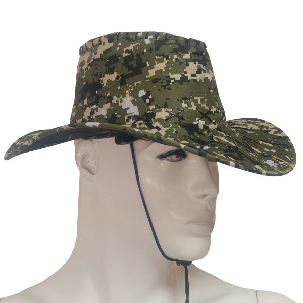 HS-11081 Kovboy Şapka Haki-Dijital Kamuflaj