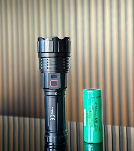 Powerdex Pd-16000 90w 9000 Lümen Profesyonel Zoomlu Güçlü Uzun menzilli Avcı El Feneri