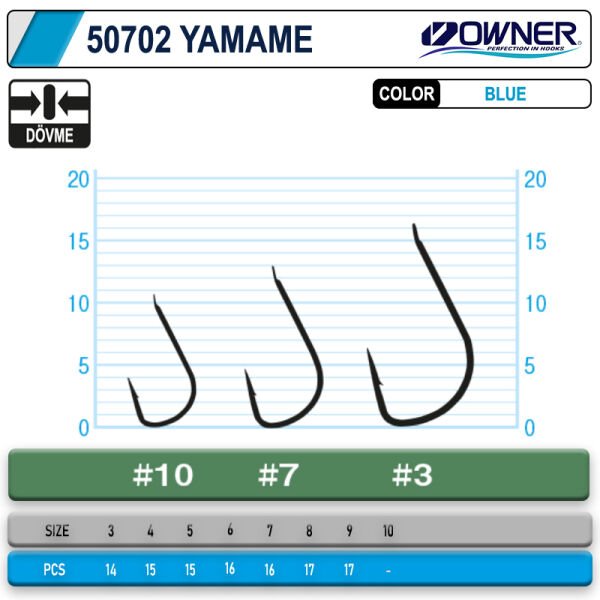 Owner 50702 Yamame Blue İğne 3