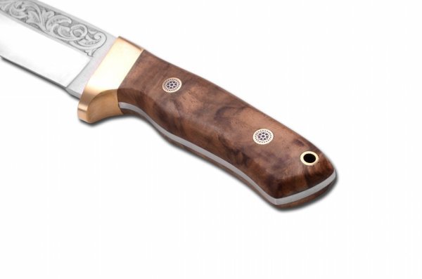 Bora 418 C Wild Boar Ceviz Sap Gravürlü Bıçak