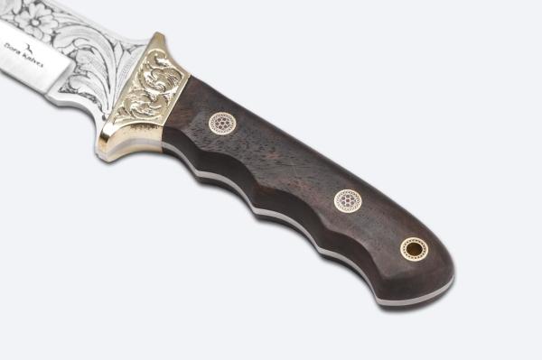 Bora 301 C Tiger Ceviz Saplı Gravürlü Bıçak