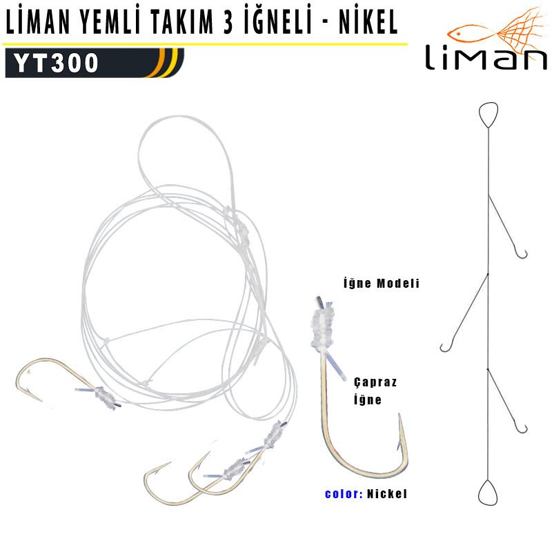 Liman Yemli Takım 3 İğneli - Beyaz İğne 4