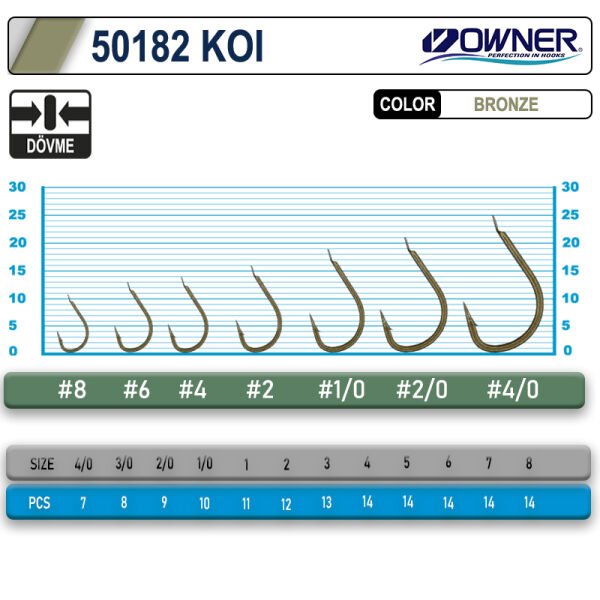Owner 50182 Koi Brown İğne 2