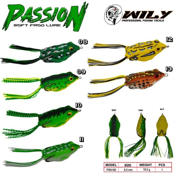 Wily Passion Silikon Kurbağa 6.5 cm 18.5 gr 09
