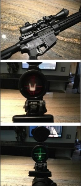 3-9X40 EG ÇİFT RENK IŞIKLI ARTIKILLI TUFEK DÜRBÜNÜ