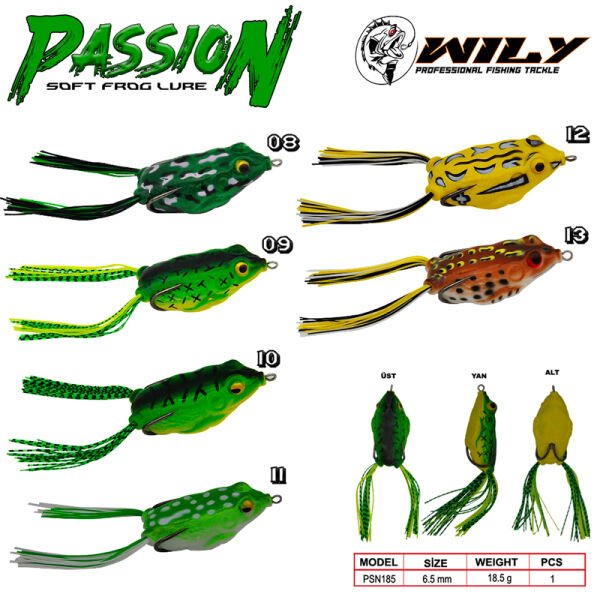 Wily Passion Silikon Kurbağa 6.5 cm 18.5 gr 13