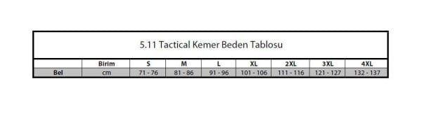 5.11 1.25'' KELLA BELT KEMER