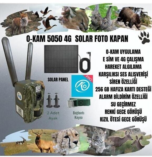 O-Kam 5050 4G Solar Fotokapan