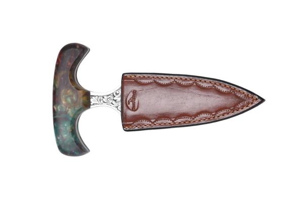 Bora Push Dagger Stabilize Saplı Gravürlü Bıçak