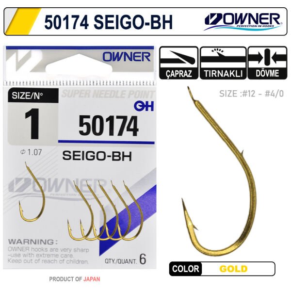 Owner 50174 Seigo-Bh Gold İğne 10