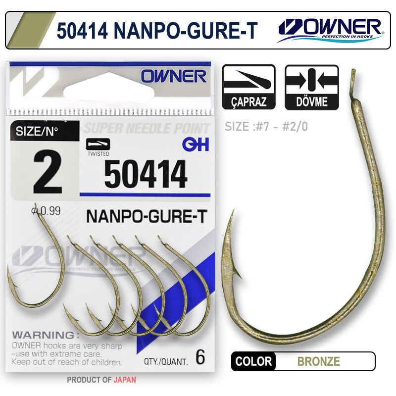 Owner 50414 Nanpo Gure-T Oxidized Gold İğne 2