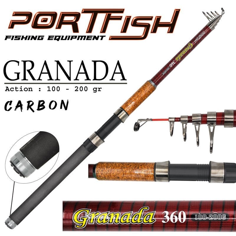 Portfish Granada Tele Kamışı 100-200 gr