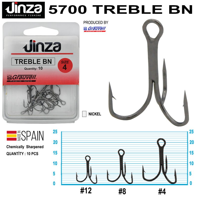 Jinza 5700 Treble BN Çarpma İğne 10 Adet 12