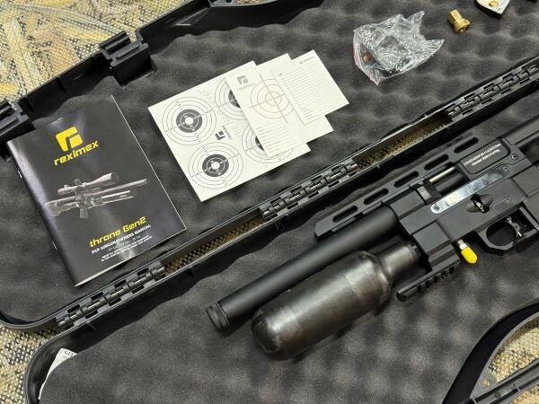 Reximex Throne Gen 2 Compact Black Karbon Tüp Pcp Havalı Tüfek 5.5 Kalibre 2. El ( SATILDI )