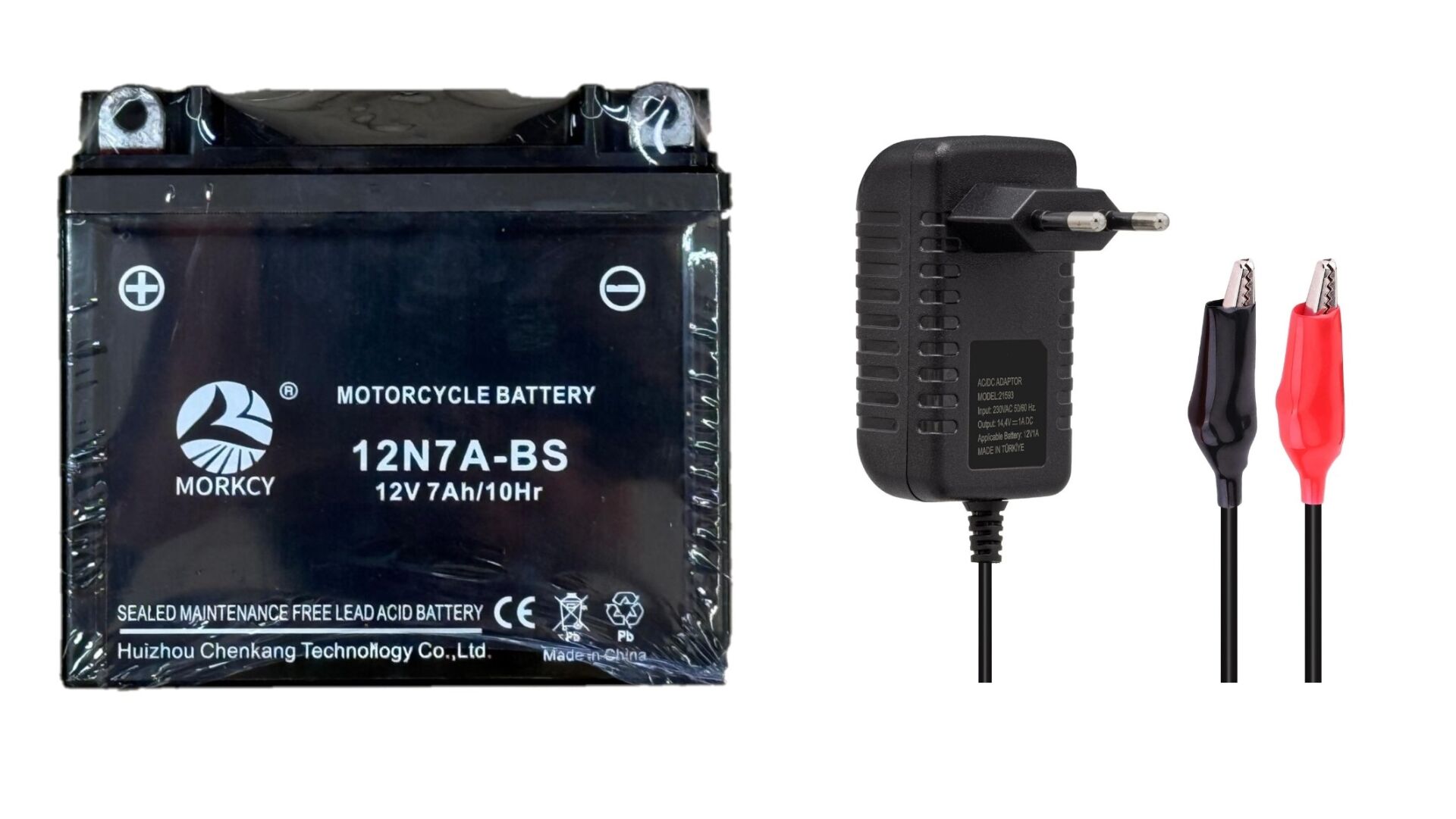 12 Volt 7 Amper Akü Ve Şarj Cihazı