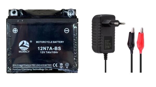 12 Volt 7 Amper Akü Ve Şarj Cihazı