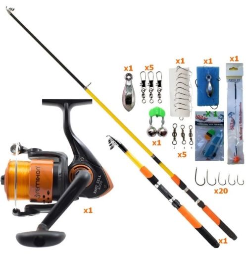 Remixon Fast Sell 4000 Turuncu Makine & 240 CM Olta Kamışı Seti