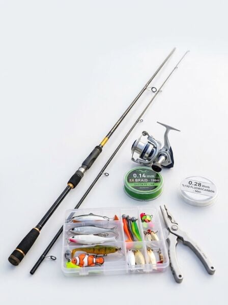 Okuma Ceymar SW Bass 243cm L 3-14gr & Okuma ARIA-C4000a Olta Seti Takımı
