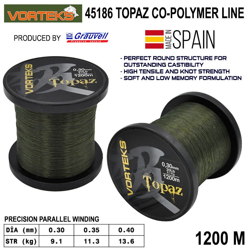Vorteks Topaz 1200m Sazan Misinası 0,35