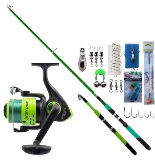 Remixon Fast Sell 4000 Yeşil Makine & 180 CM Olta Kamışı Seti