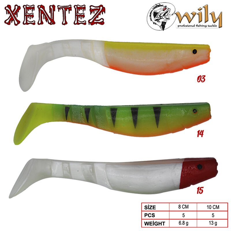 Wily Xentez Turna Silikon 8 cm 14