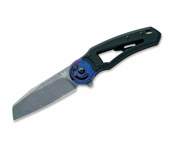 Fox Knives Metamorphosis Sheepfoot Damascus Titanium Black Çakı