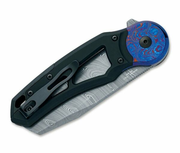 Fox Knives Metamorphosis Sheepfoot Damascus Titanium Black Çakı