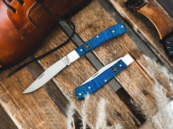 Böker Manufaktur Trapper Uno Curly Maple Çakı