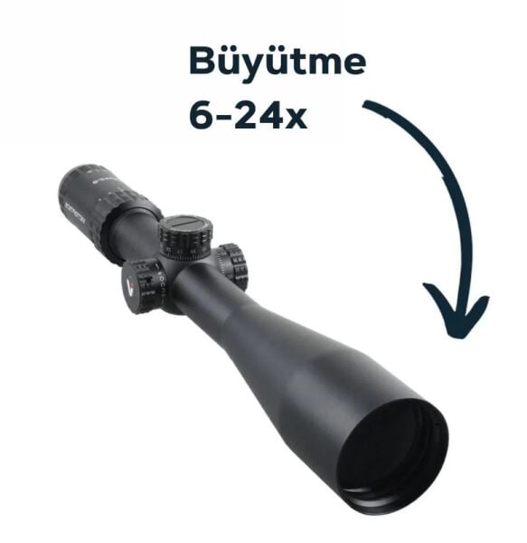 Victoptics S4 6-24x50 SFP Tüfek Dürbünü OPSL-17