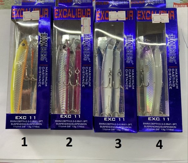 Excalibur Bloomberg 11cm 13gr. Rapala 1