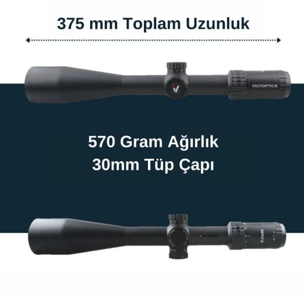 Victoptics S4 6-24X50 FFP Tüfek Dürbünü OPFF-02