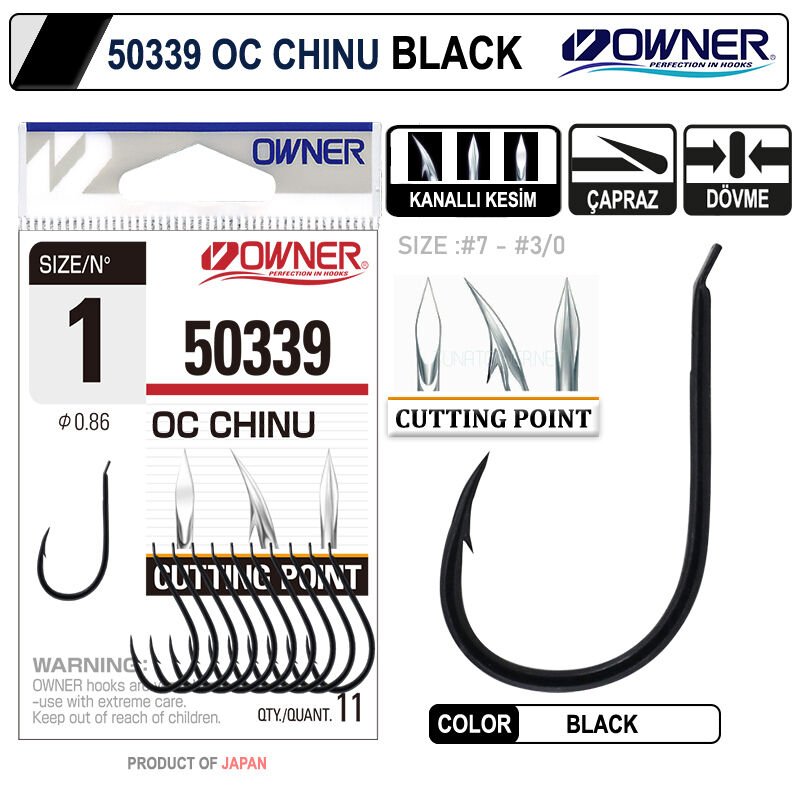 Owner 50339 Cut Chinu Black İğne 5