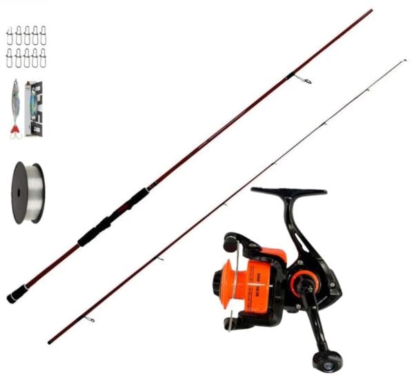 Okuma Red Spin 228cm 3-15g 2P Lrf Kamışı Bauer Score 200 Uygun Lrf Seti