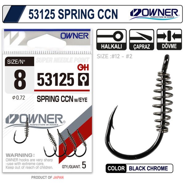 Owner 53125 Spring Ccn With Eye Black Chrome Sazan İğnesi 2