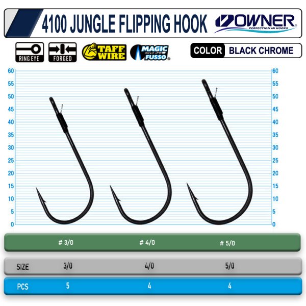 OWNER 4100 JUNGLE FLIPPING HOOK