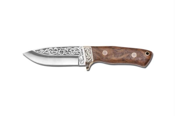 Bora 418 C Wild Boar Ceviz Saplı Gravürlü Bıçak