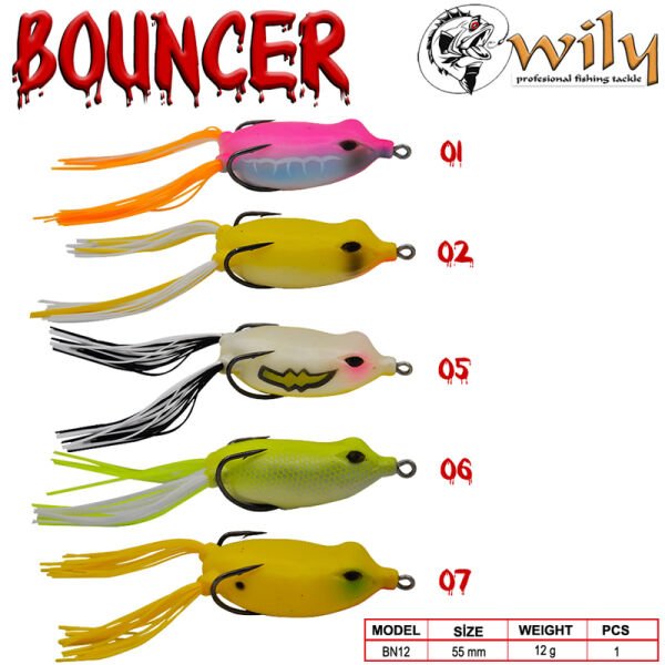 Wily Bouncer Silikon Kurbağa 5.5 cm 12 gr 04