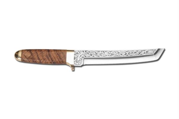 Bora 501 C Tanto Ceviz Saplı Gravürlü Bıçak