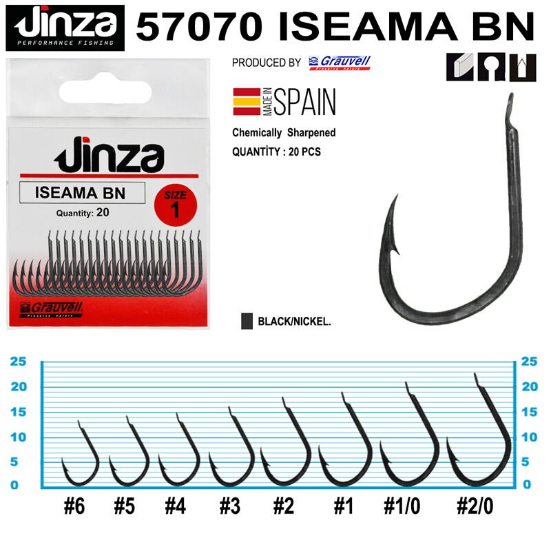 Jinza 57070 iseama BN Olta İğnesi 20 Adet 1-0