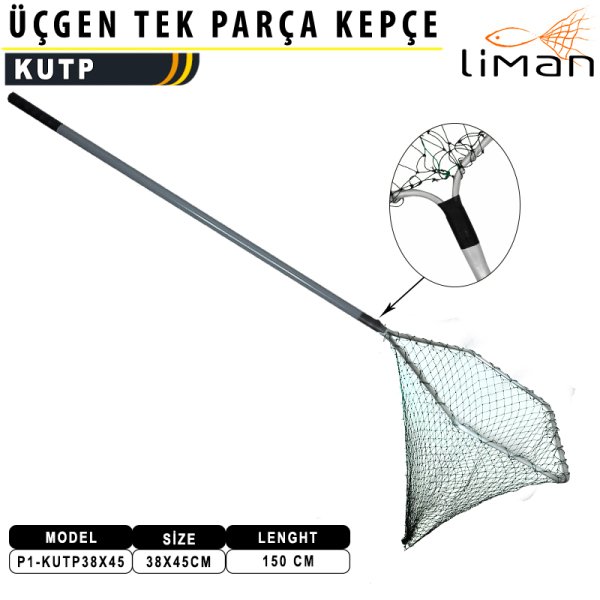 Liman Üçgen Tek Parça Misina Kepçe 38x45cm - 150 cm